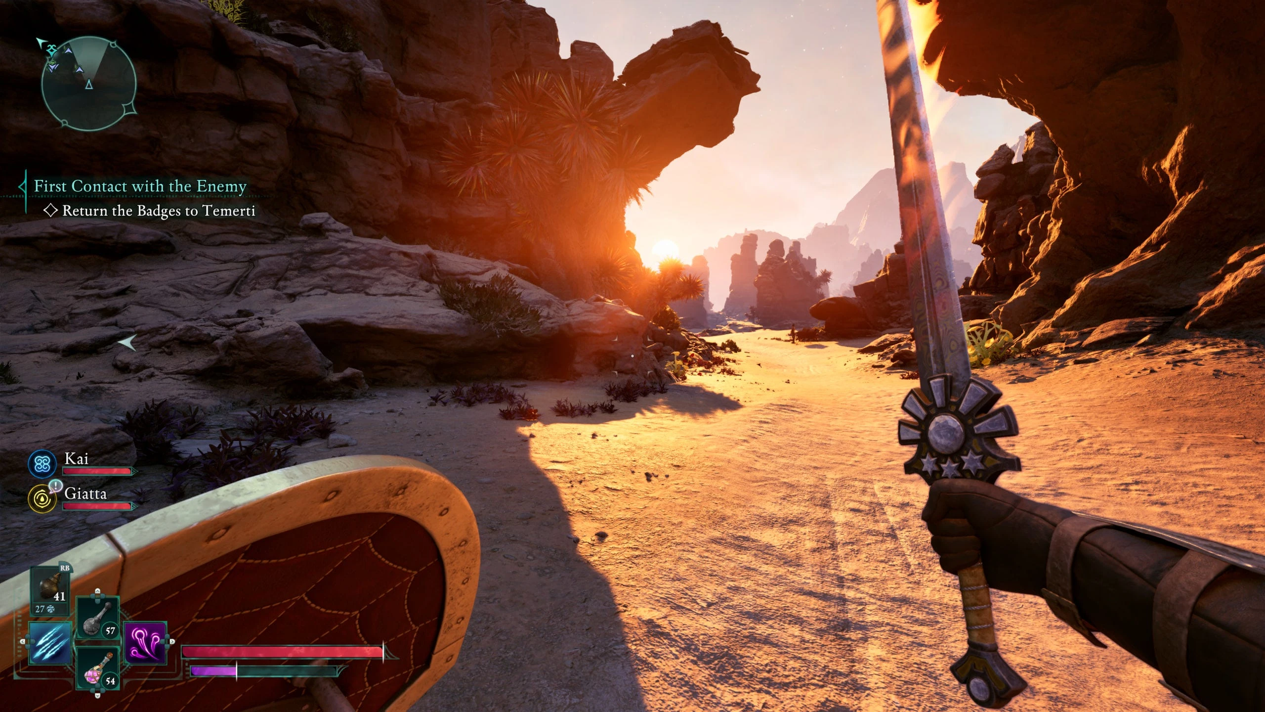 Avowed, first-person view